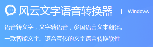 风云文字语音转换器示例图