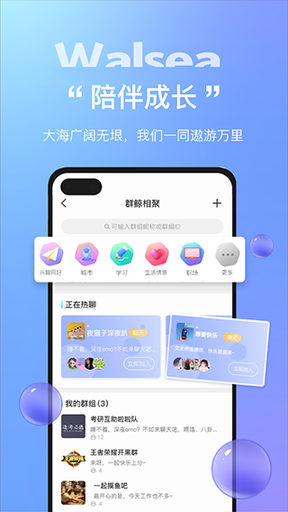 Walsea女性社交app软件封面