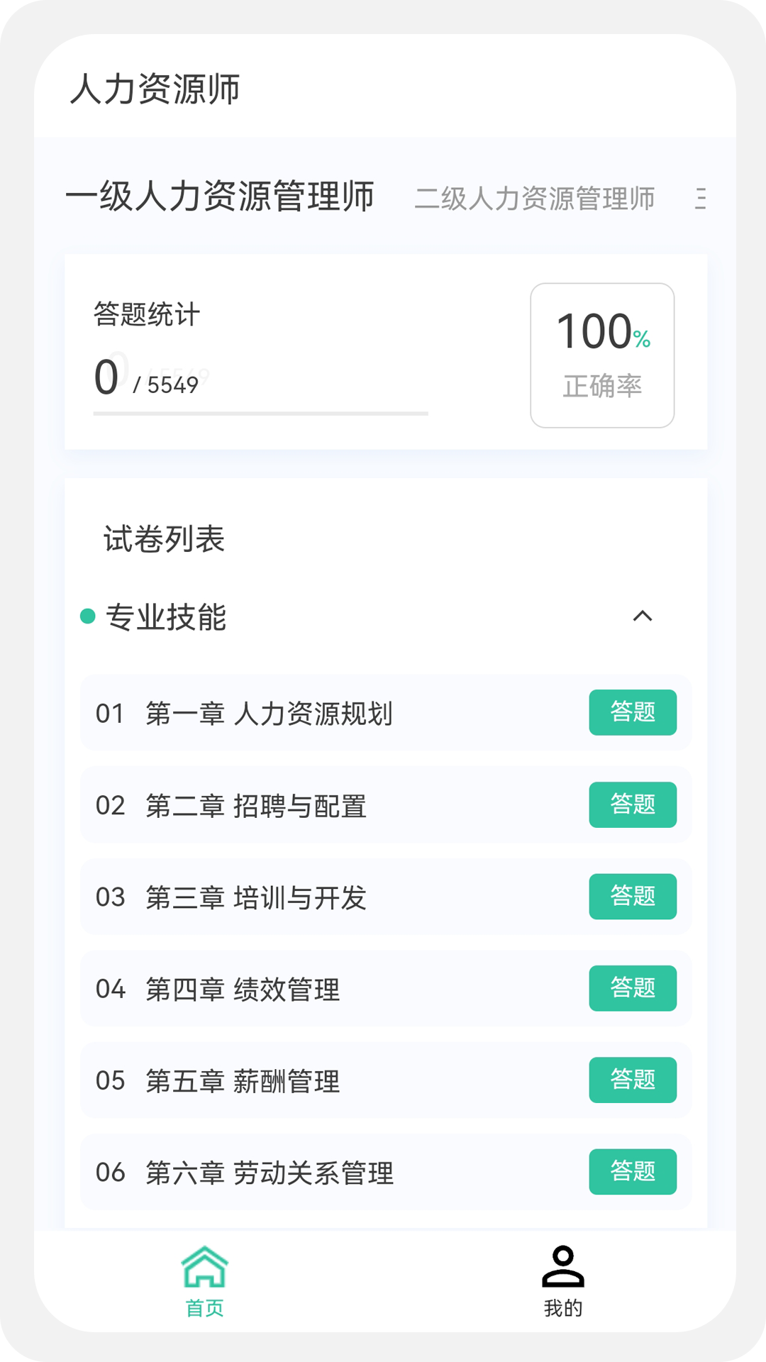 人力资源师100题库