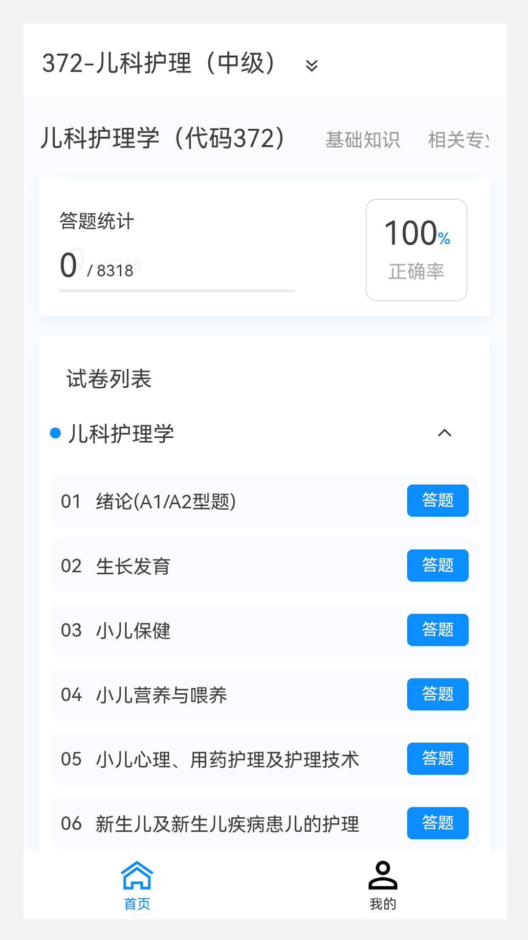 主管护师100题库