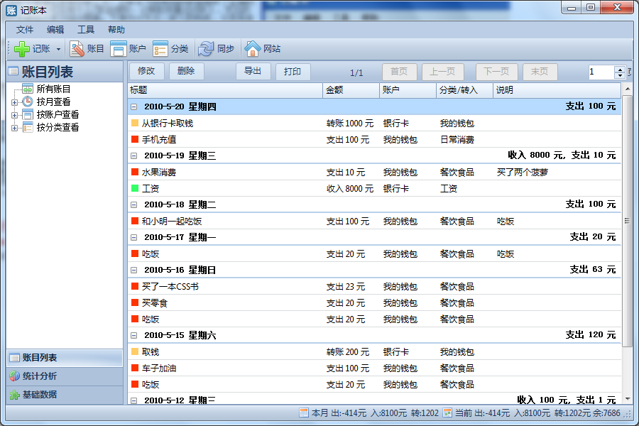 报表示例