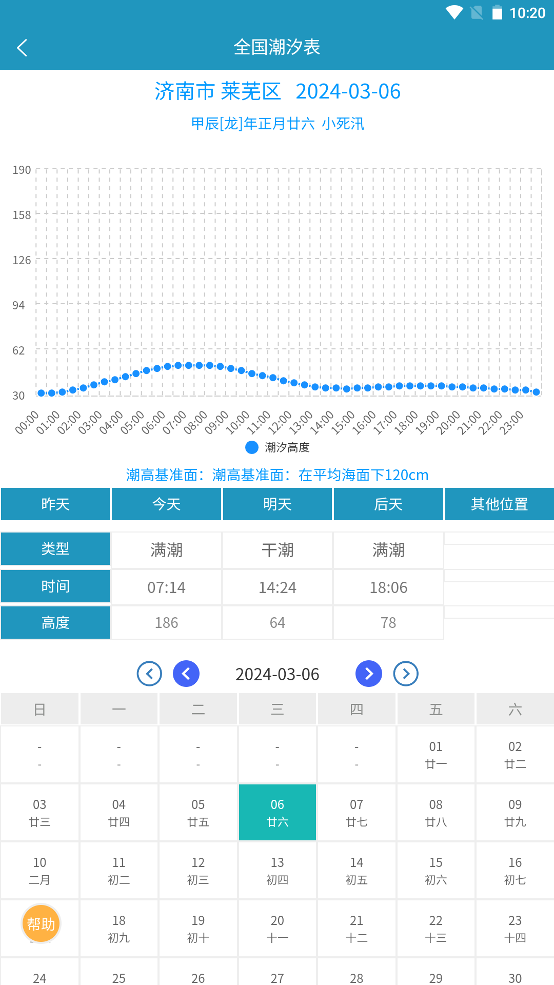 全国潮汐表软件封面