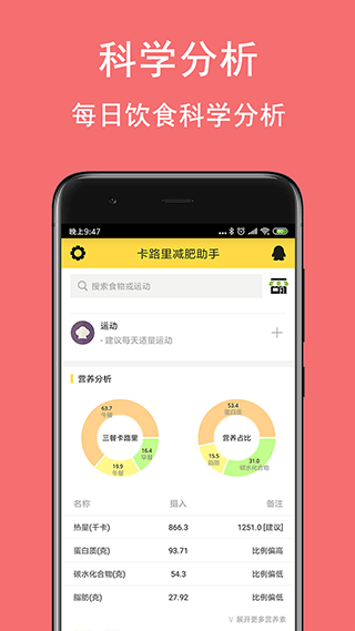 卡路里减肥助手app软件封面