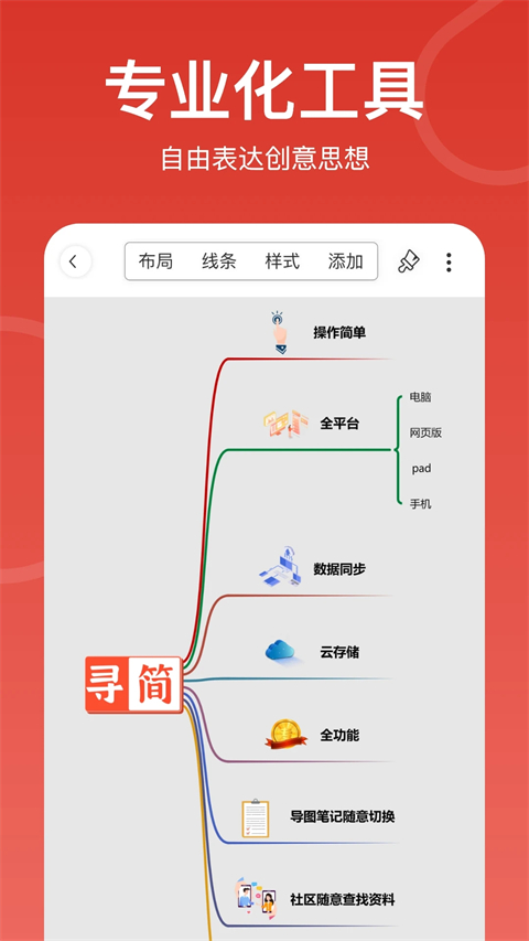 Mind思维导图app软件封面