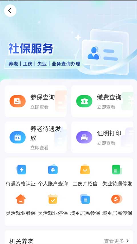 智慧人社养老认证app