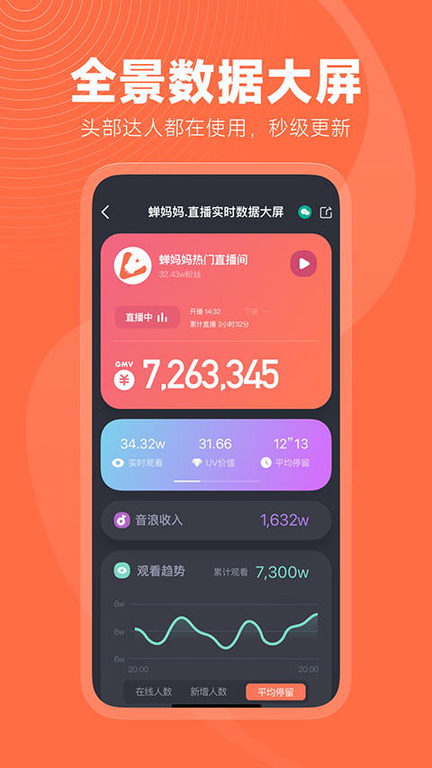 蝉妈妈直播数据app软件封面