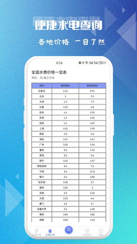 便捷水电查询软件封面