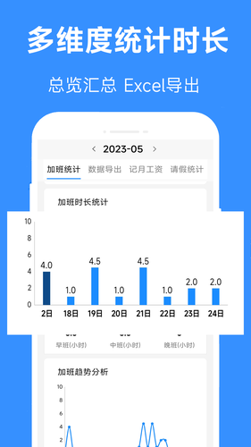 记工时记加班软件封面